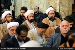 حمید رسایی در مراسم ترحیم مادر رییس جمهور /عکس