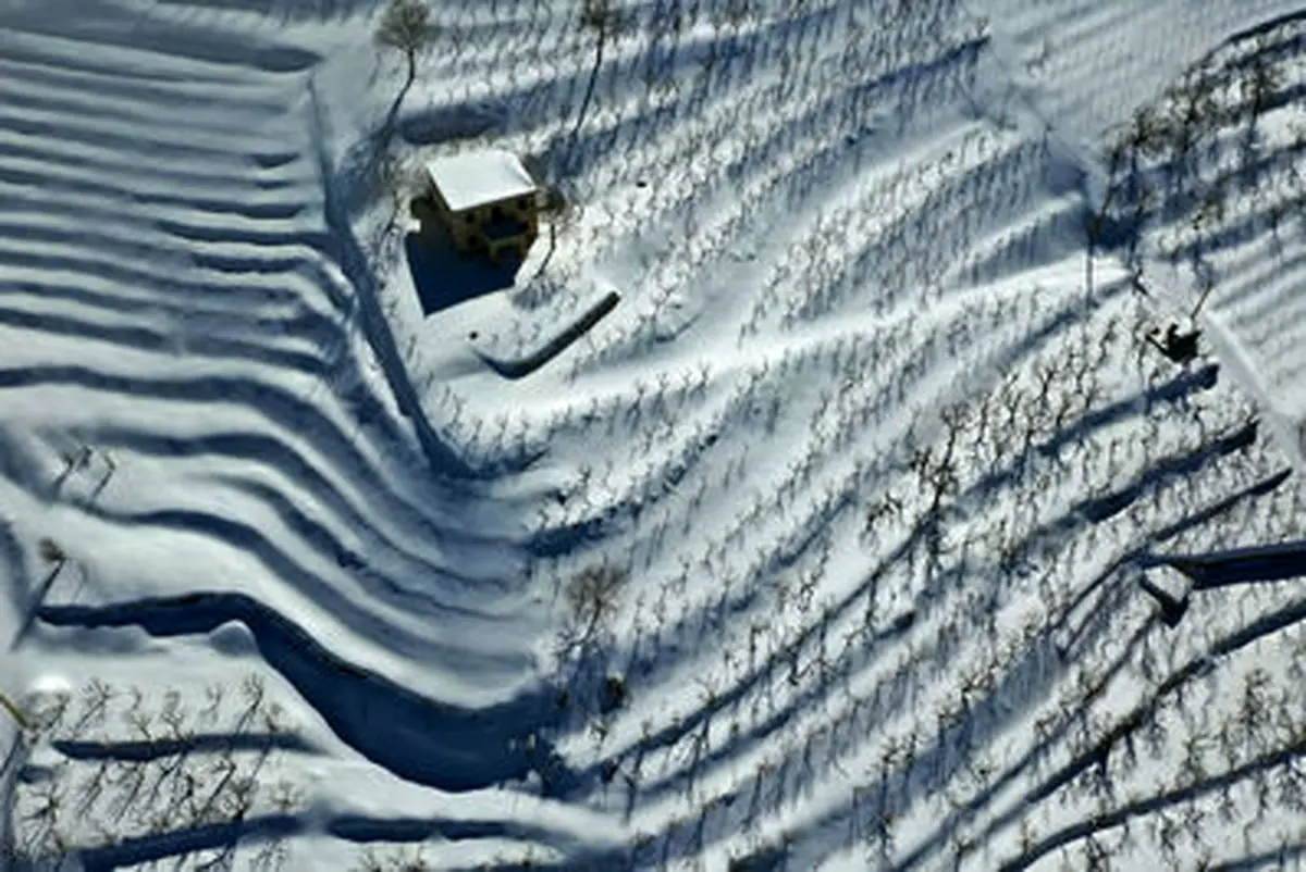 مناظر زیبای زمستانی کوهستان‌های لبنان