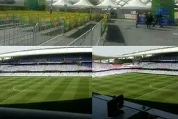 دیدار ایران - ژاپن و نمایی از ورزشگاه/ عکس