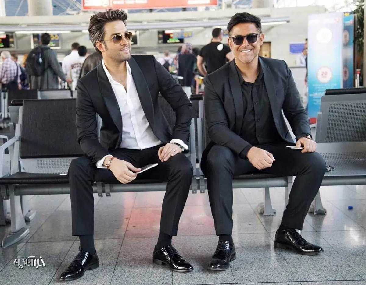 بنیامین بهادری و گلزار در آخرین روز فیلمبرداری سلام بمبئی/ عکس