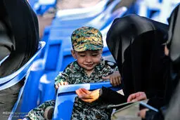 عکسی زیبا از فرزند قهرمان ایران محسن حججی