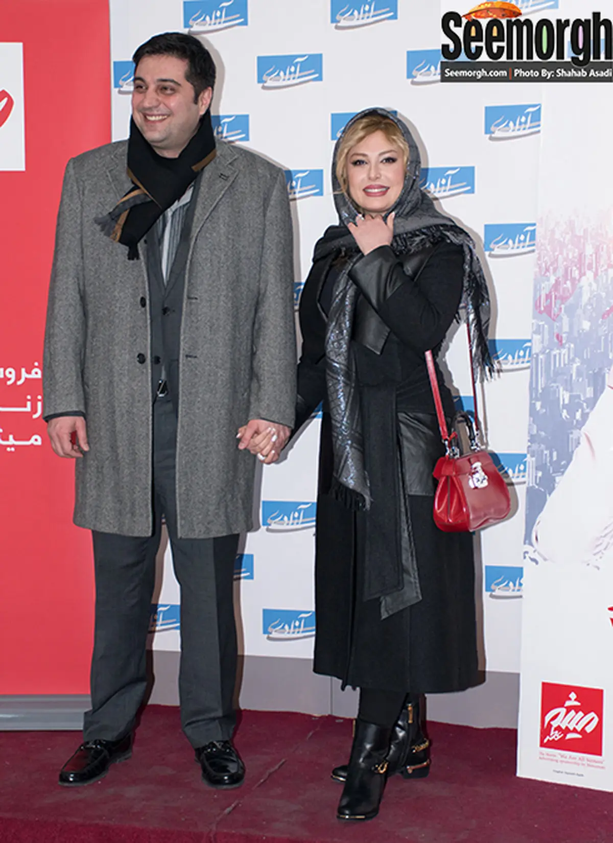 عکس / نیوشا ضیغمی و همسرش در اکران ما همه گناهکاریم