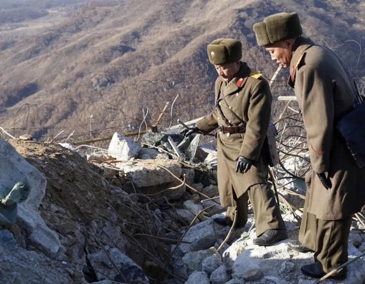 پست‌های نگهبانی منهدم شده کره شمالی / تصاویر