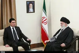 دیدار رییس جمهوری ترکمنستان با مقام معظم رهبری/ تصاویر
