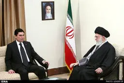 دیدار رییس جمهوری ترکمنستان با مقام معظم رهبری/ تصاویر