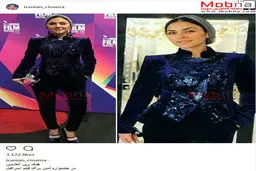 پوشش و حجاب متفاوت هدی زین العابدین در جشنواره لندن/ عکس