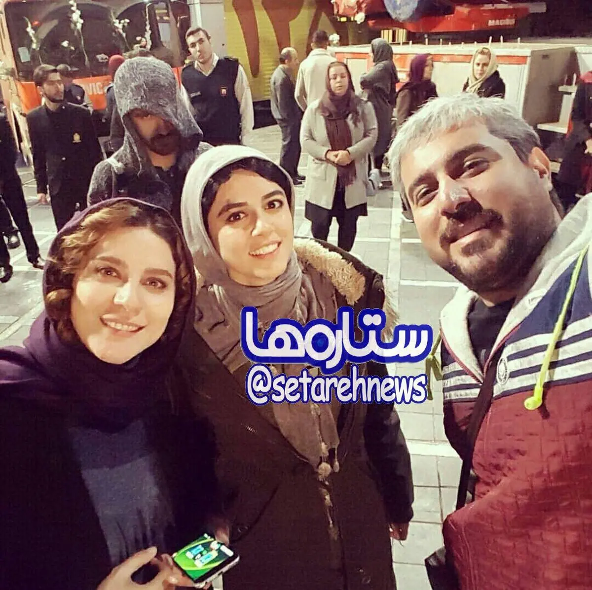 سلفی محسن کیایی و سحر دولتشاهی/عکس