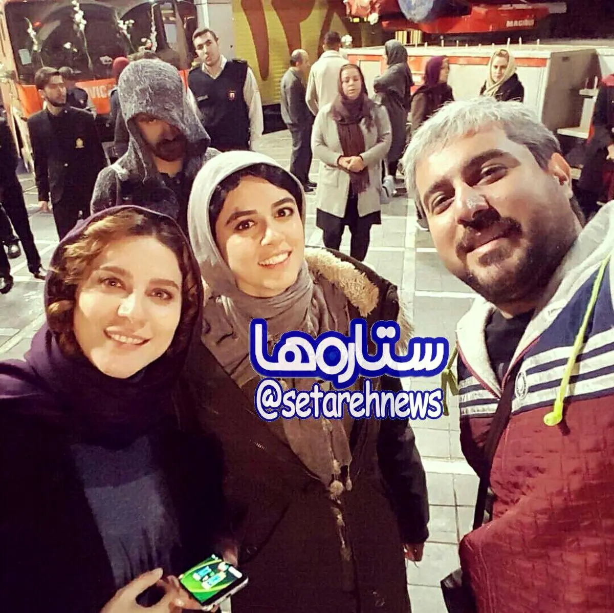 سلفی محسن کیایی و سحر دولتشاهی/عکس