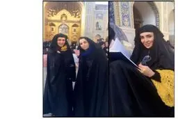 ‫حجاب لیلا بلوکات در حرم امام رضا‬‎