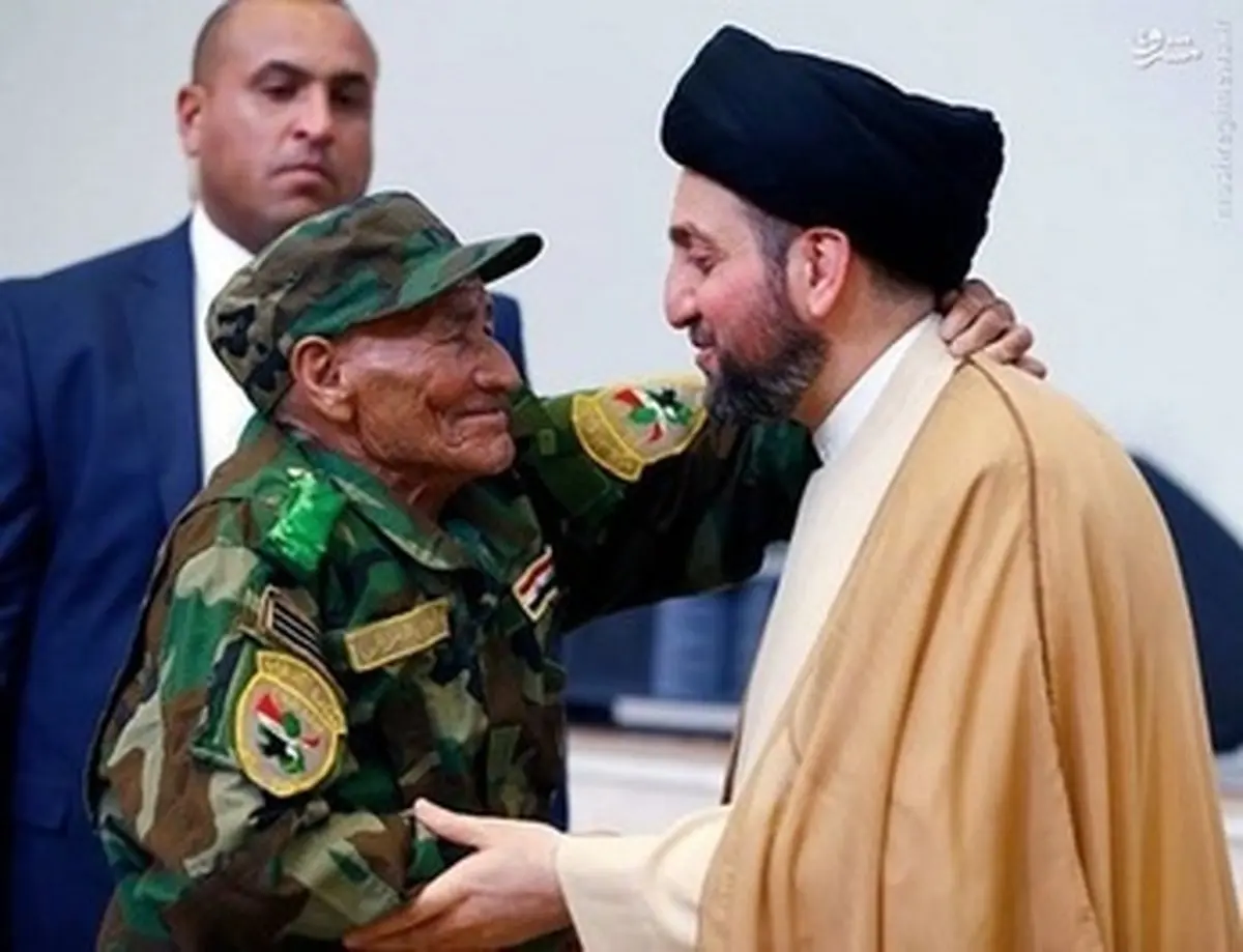 تقدیر از پیرترین دشمن داعش/عکس