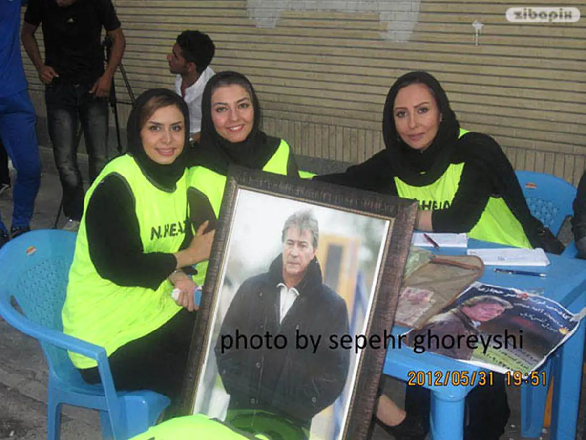 عکس هنرپیشه زن استقلالی به یاد ناصر حجازی