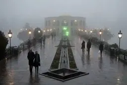 تبریز غرق در مِه/ عکس