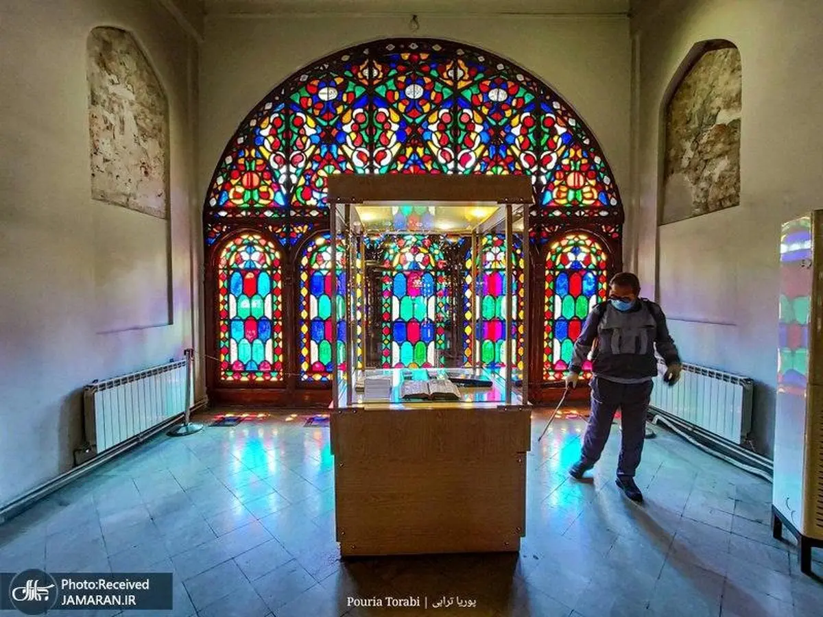 ضدعفونی موزه ها در قزوین + عکس