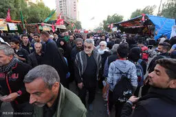 حضور رییس کمیسیون امنیت مجلس در راهپیمایی اربعین/عکس