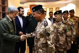 تصاویر/ دیدار فرماندهان عالی رتبه عراق با وزیر دفاع