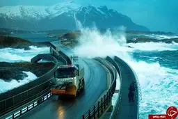 تصاویری از جاده‌ای رویایی وسط زمین و دریا و آسمان