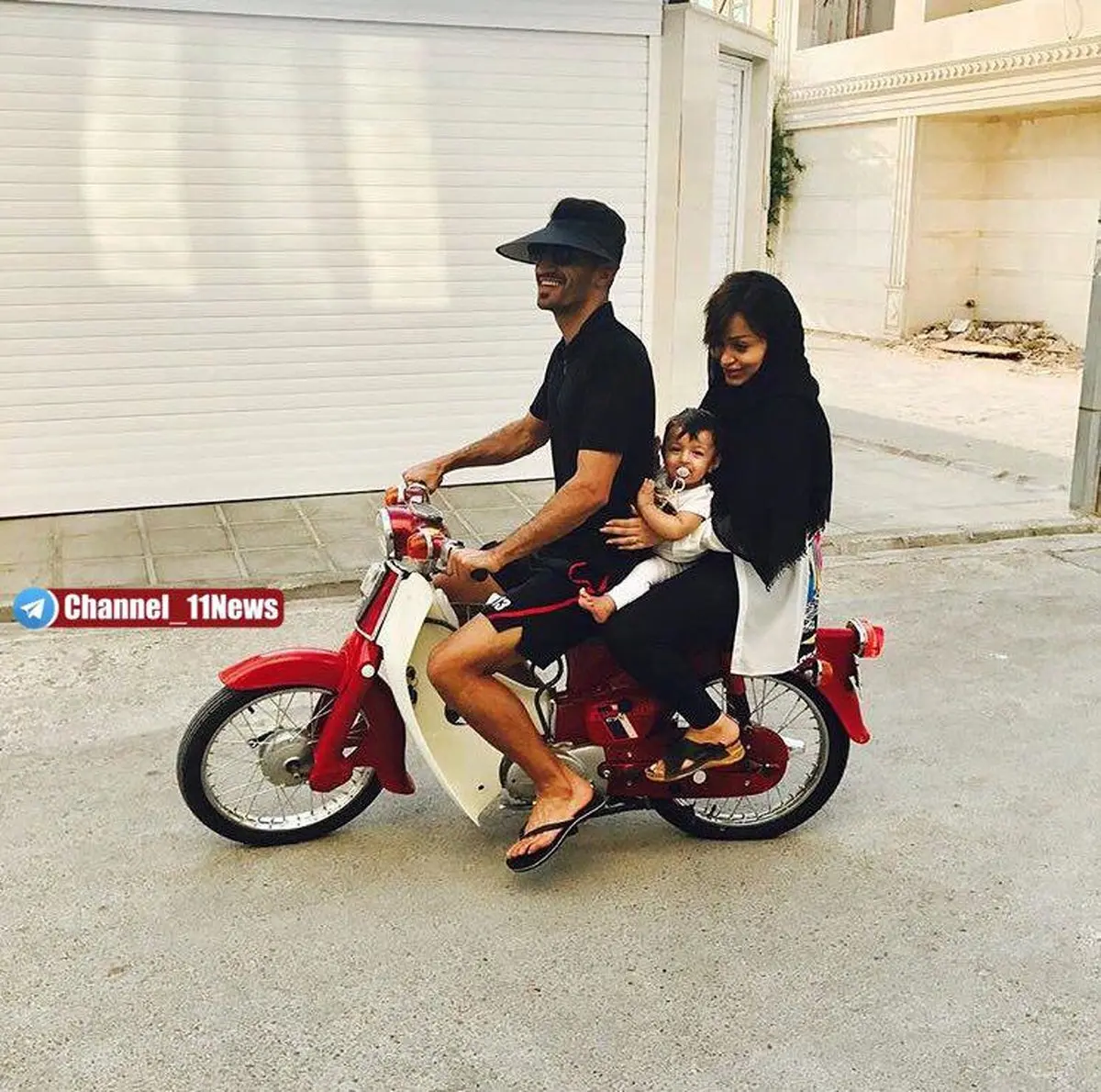 تفریح جالب کاپیتان پرسپولیس با خانم بچه‌ها/عکس