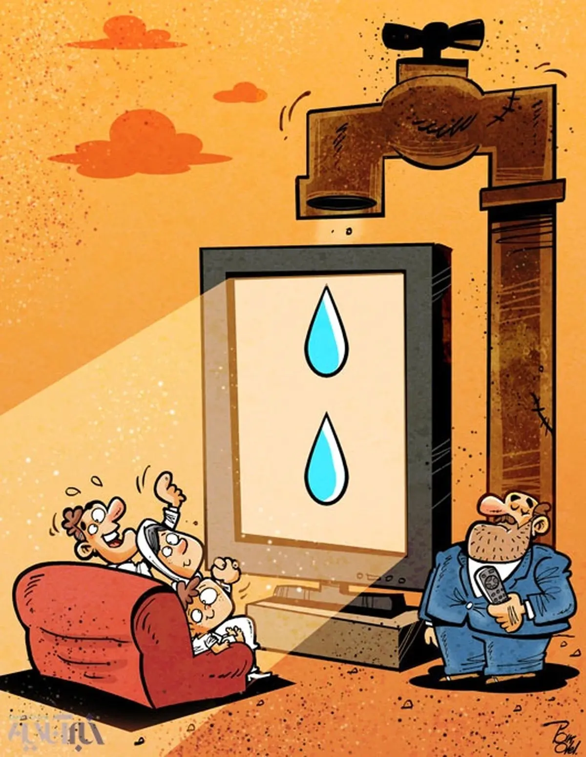 سهم هر ایرانی از آب!/ کاریکاتور