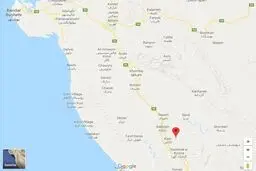 تصویری از محل زلزله ۵.۹ ریشتری کاکی در بوشهر