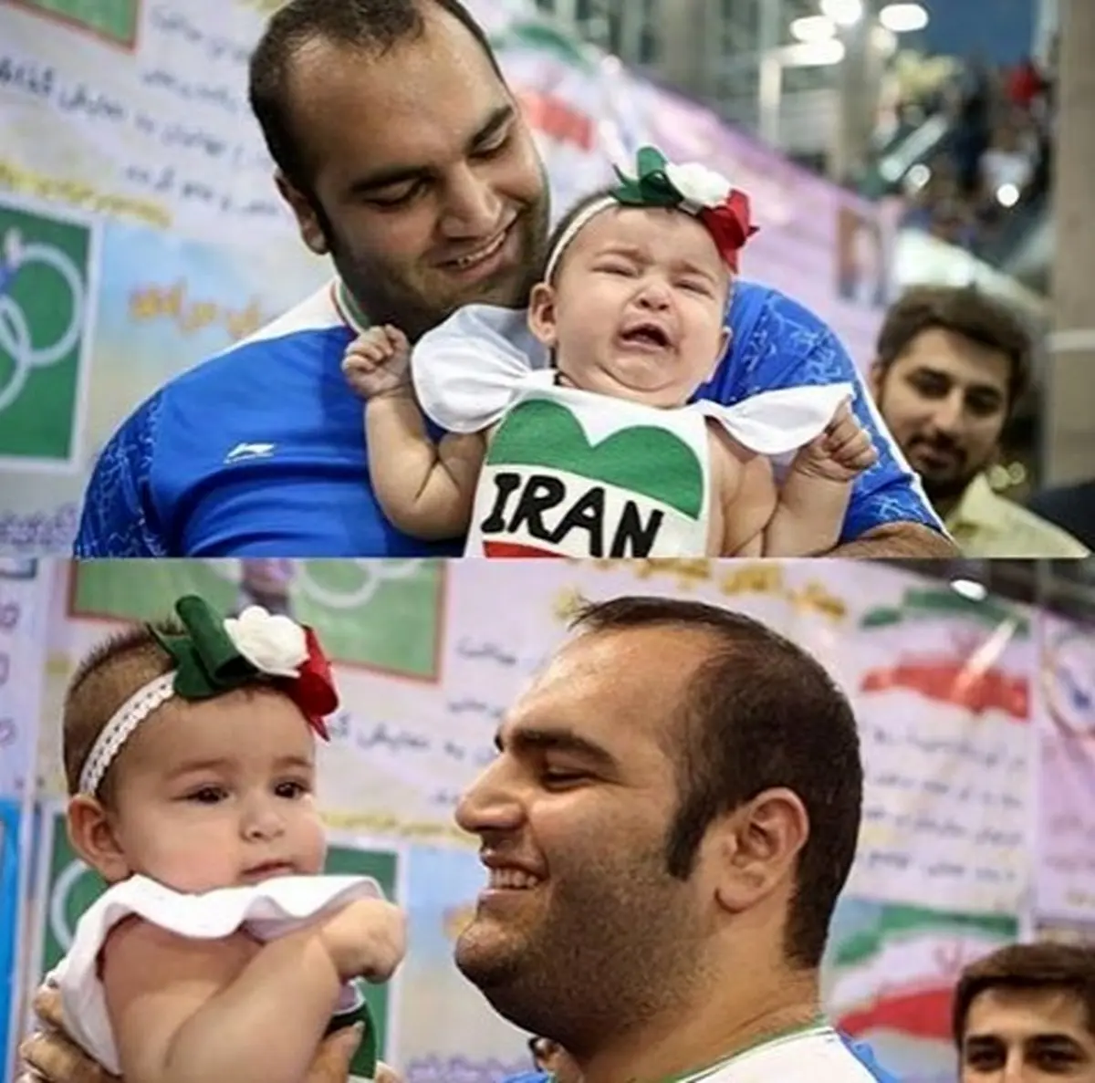 گریه های سلین لبخند را به لبان بهداد نشاند/عکس