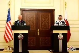 دیدار وزیر امور خارجه آمریکا با امیر قطر/تصاویر