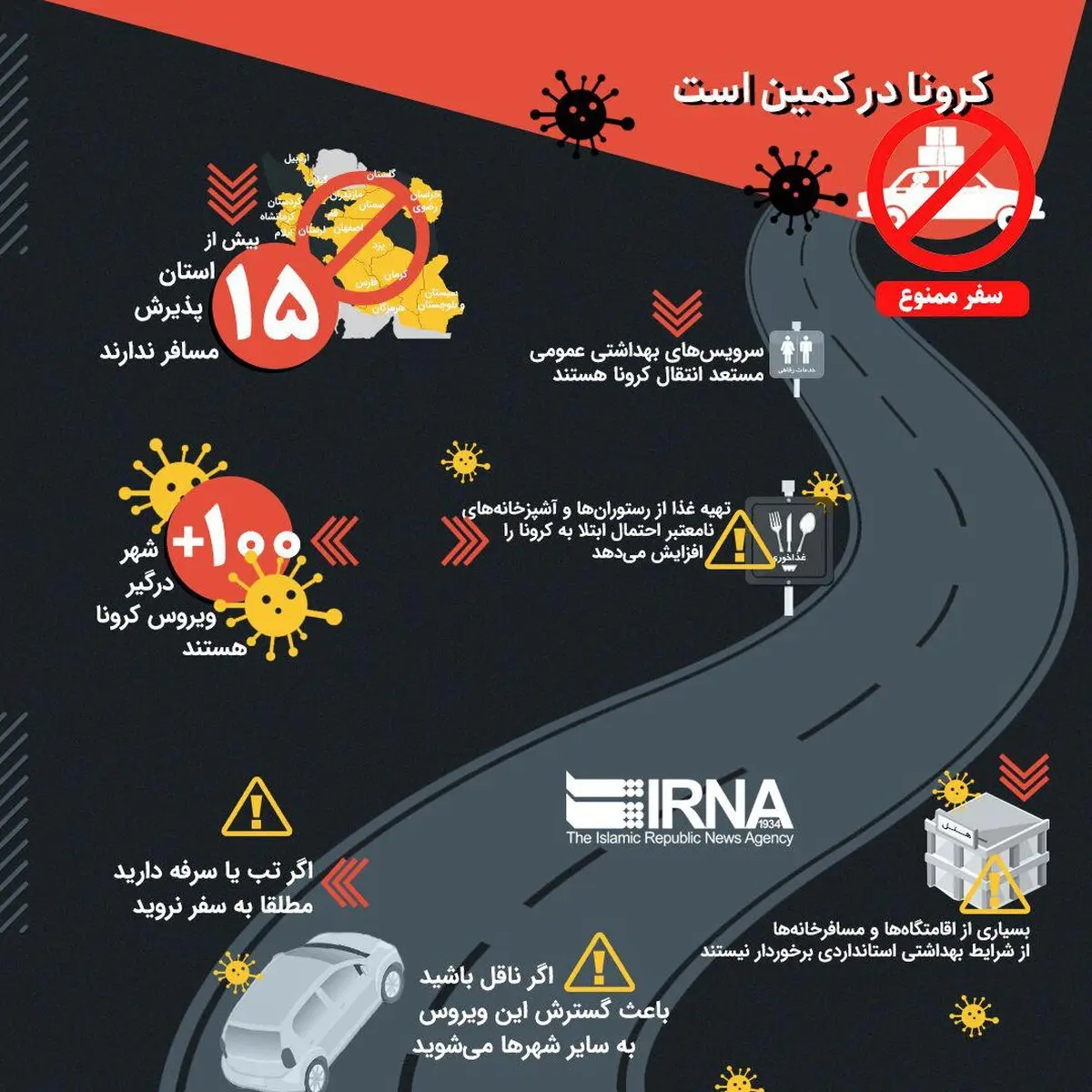 کرونا در کمین است + اینفوگرافی