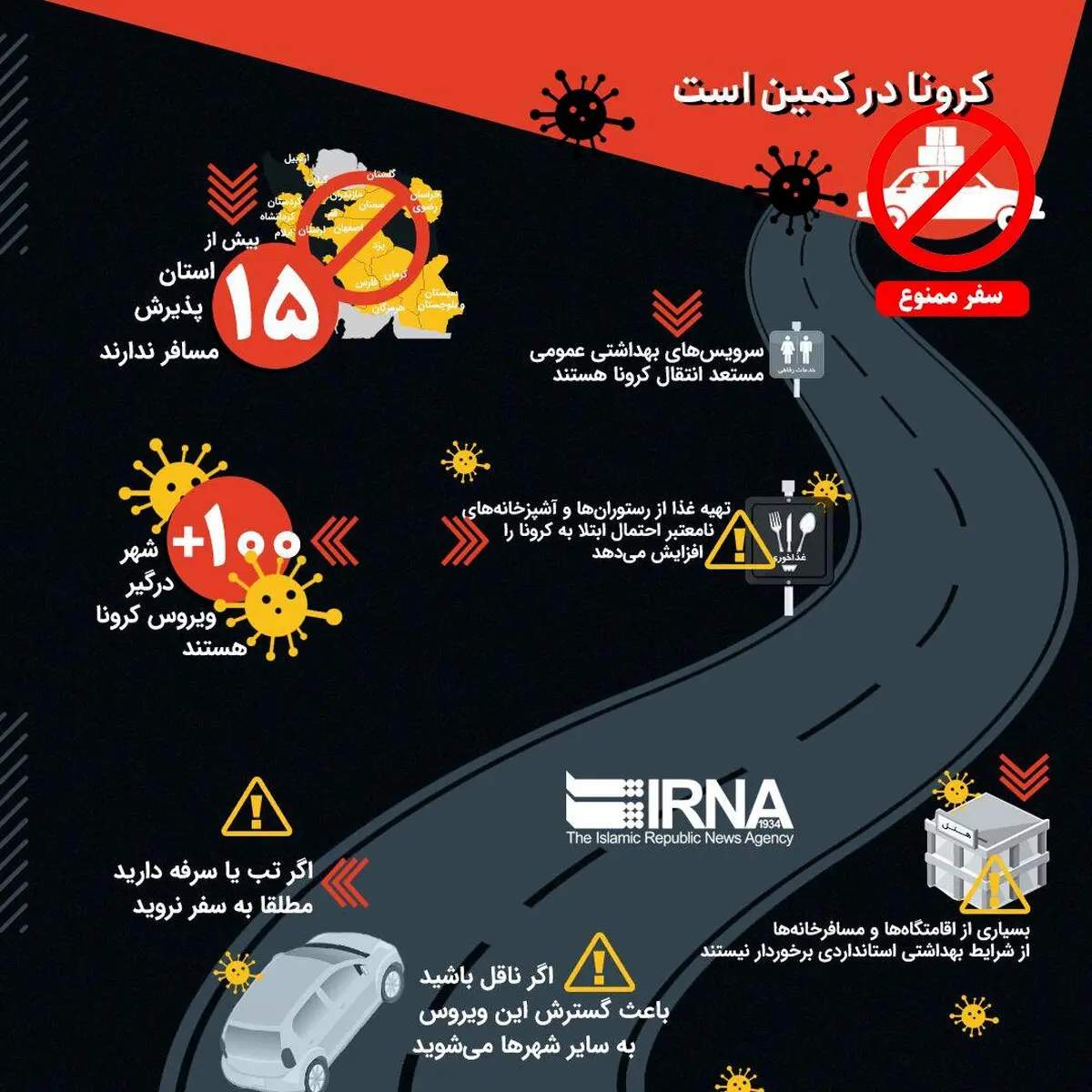 کرونا در کمین است + اینفوگرافی