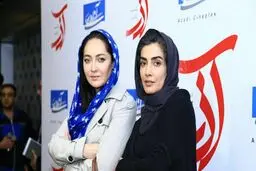 نیکی کریمی و لیلا زارع در اکران مردمی فیلم "آذر"/عکس