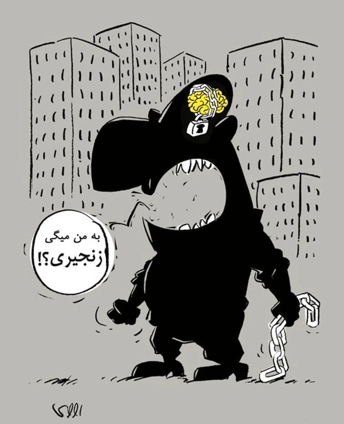 بیماری تهران!؟/کاریکاتور