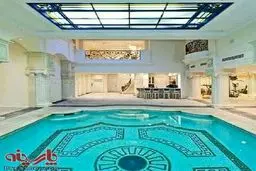 عکس:استخر در نشیمن منزل/مد جدید خانه های مایه دارها!