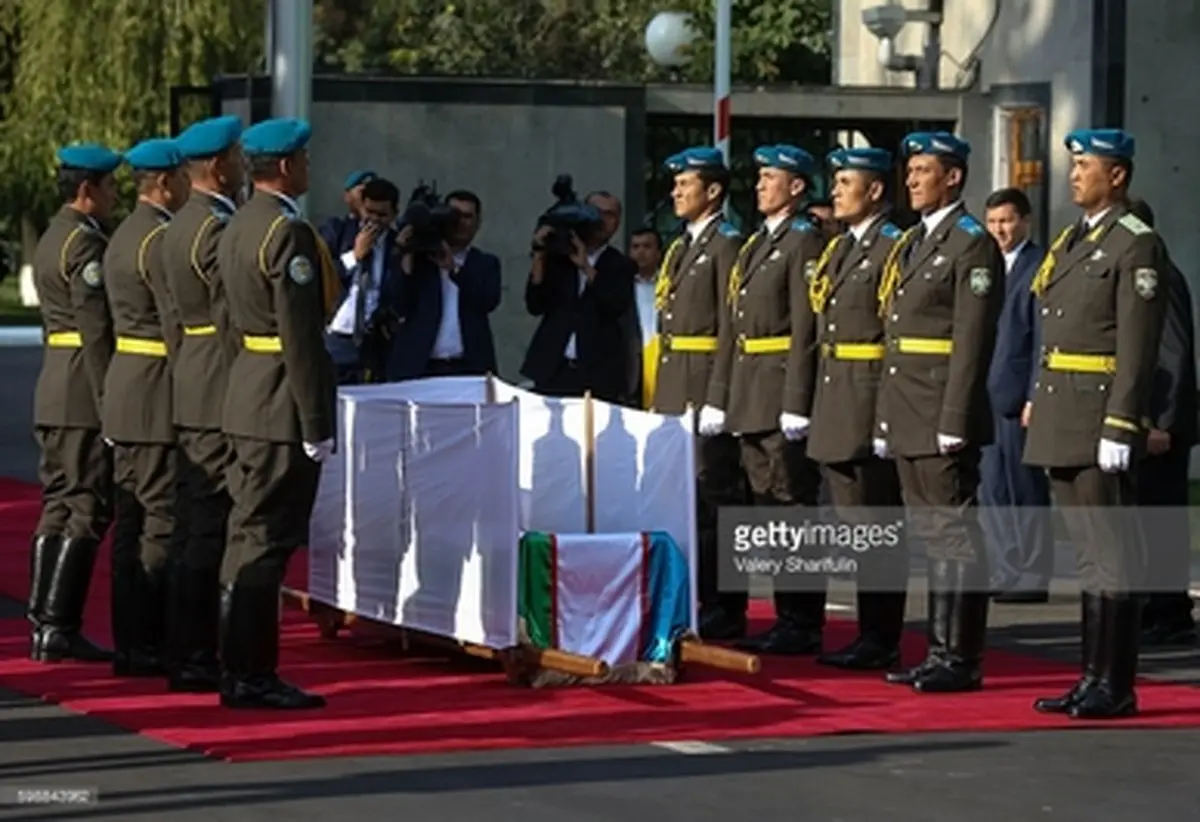 حواشی مراسم خاکسپاری رئیس جمهور ازبکستان/تصاویر