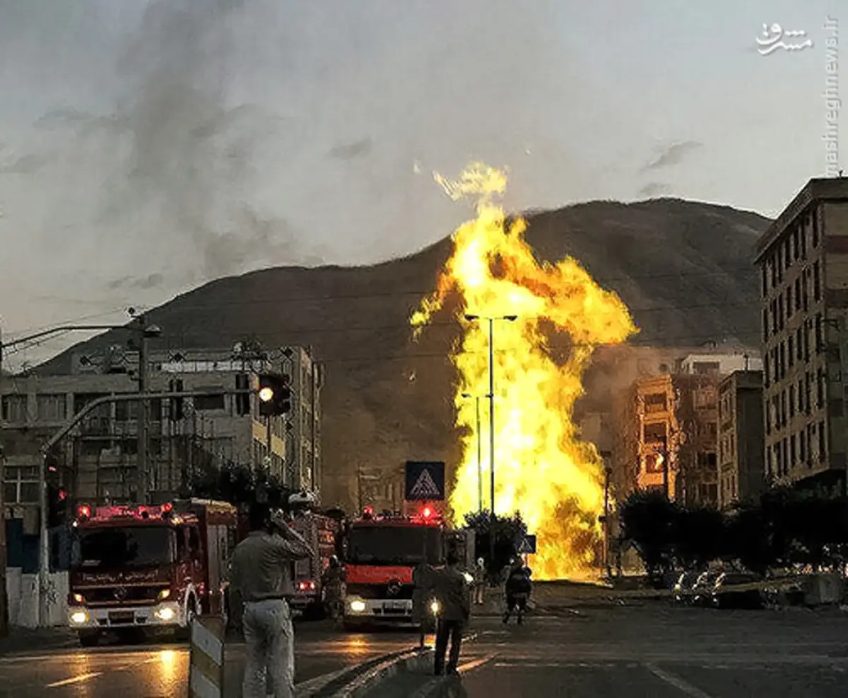 تصاویری از انفجار مهیب در غرب تهران
