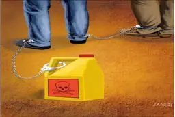 متهم اسیدپاشی!/ کاریکاتور