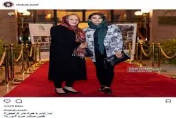 لیندا کیانی به همراه مادرش در ضیافت افطار خیریه لیلا بلوکات / عکس