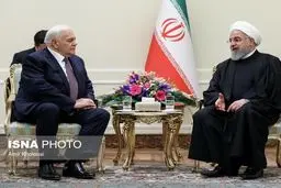 دیدار رییس مجلس ملی آذربایجان با روحانی / عکس