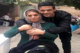 عکس / نسرین مقانلو همراه پسرش در پشت صحنه فیلم جدید مسعود کیمیایی