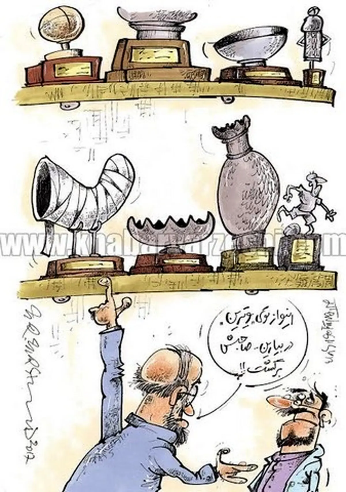جباری به استقلال برگشت اما با مصدومیت!/کاریکاتور