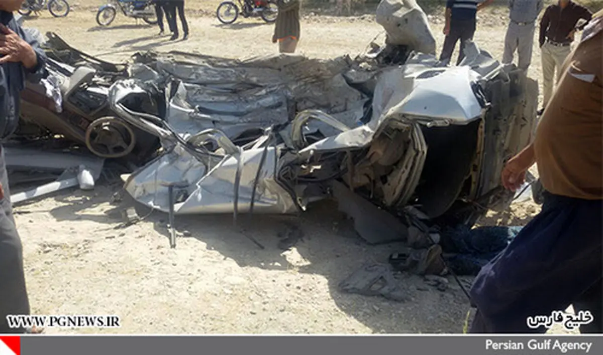 تصادف دلخراش در بوشهر+تصاویر