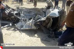 تصادف دلخراش در بوشهر+تصاویر