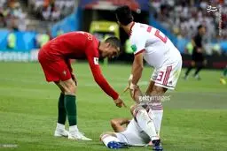 عکس/ توهین رونالدو به پورعلی‌گنجی