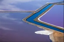 خلیجی به رنگ آبی و بنفش+عکس