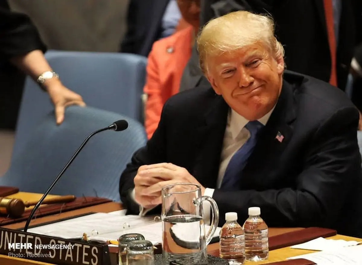 حاشیه های نشست شورای امنیت به ریاست ترامپ! / تصاویر