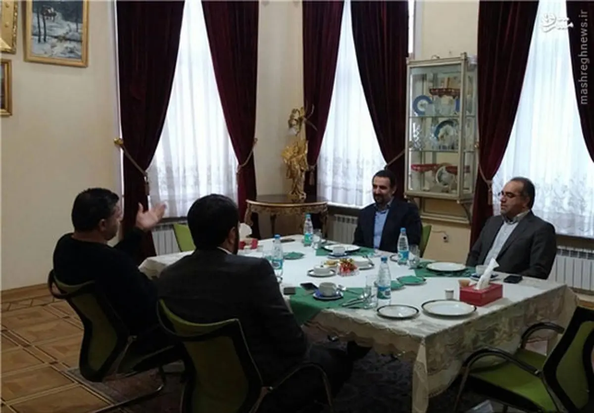 سفیر ایران میزبان علی دایی /عکس