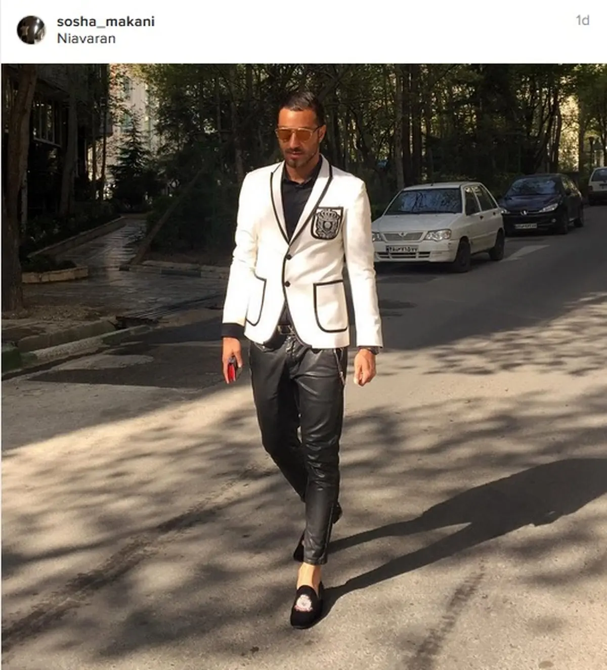 تیپ خاص سوشا مکانی در شمال تهران/عکس