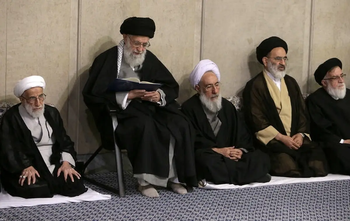 مراسم ترحیم آیت‌الله مؤمن در حسینیه امام خمینی(ره)/ تصاویر