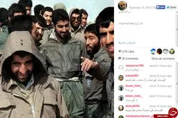 سردار سلیمانی در سنگر+عکس