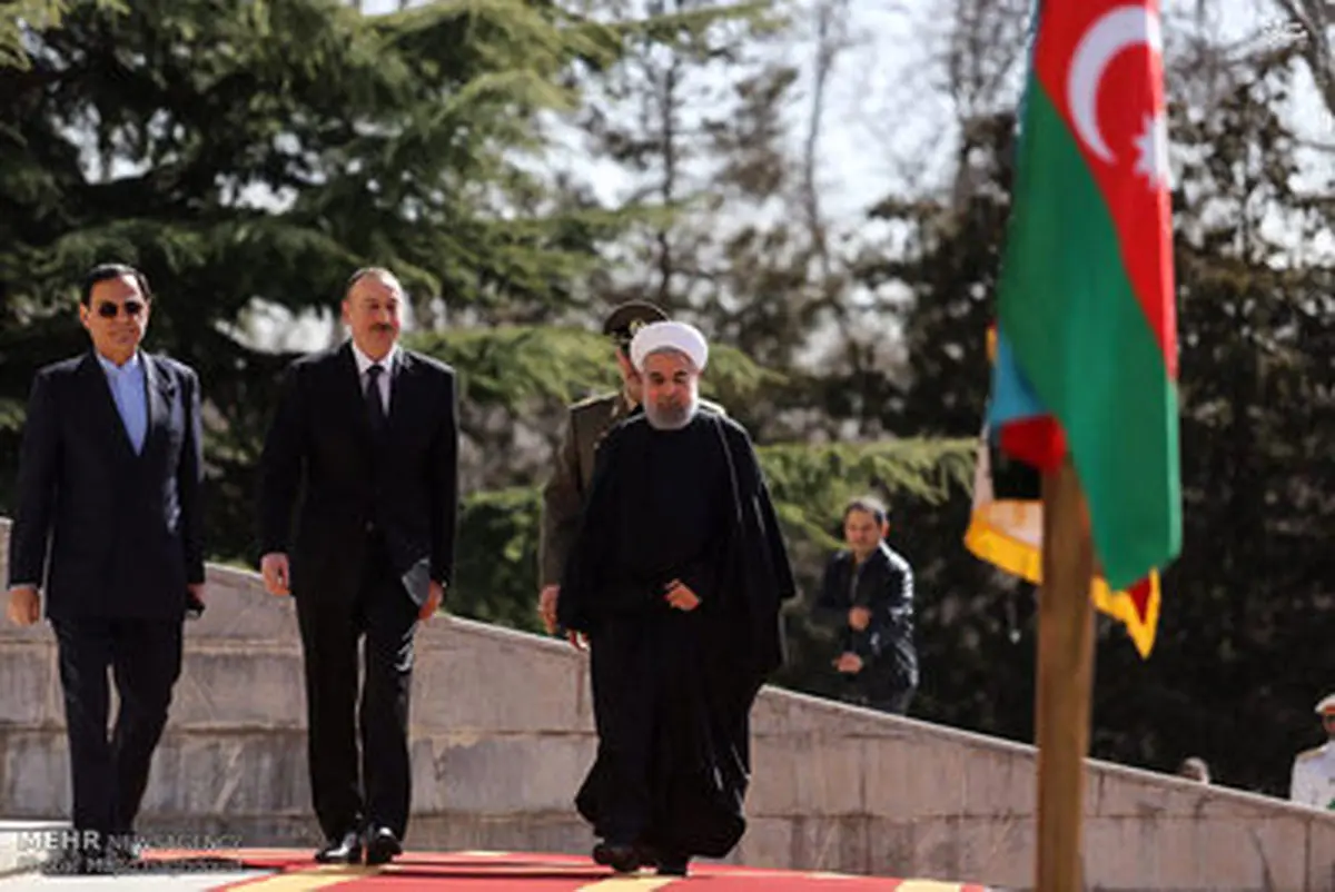 استقبال رسمی روحانی از الهام علی‌‌اف در کاخ سعدآباد/ تصاویر