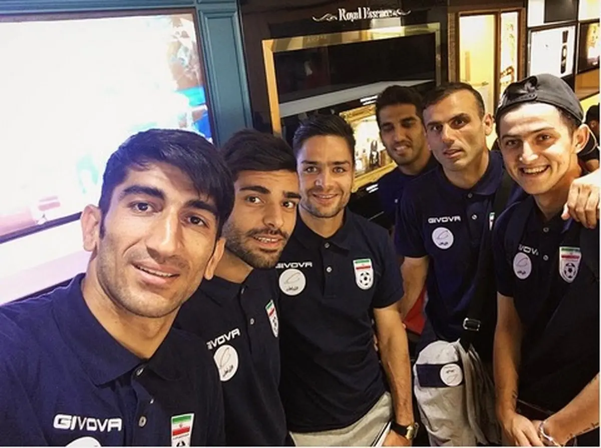 سلفی ستاره های تیم ملی فوتبال/ عکس