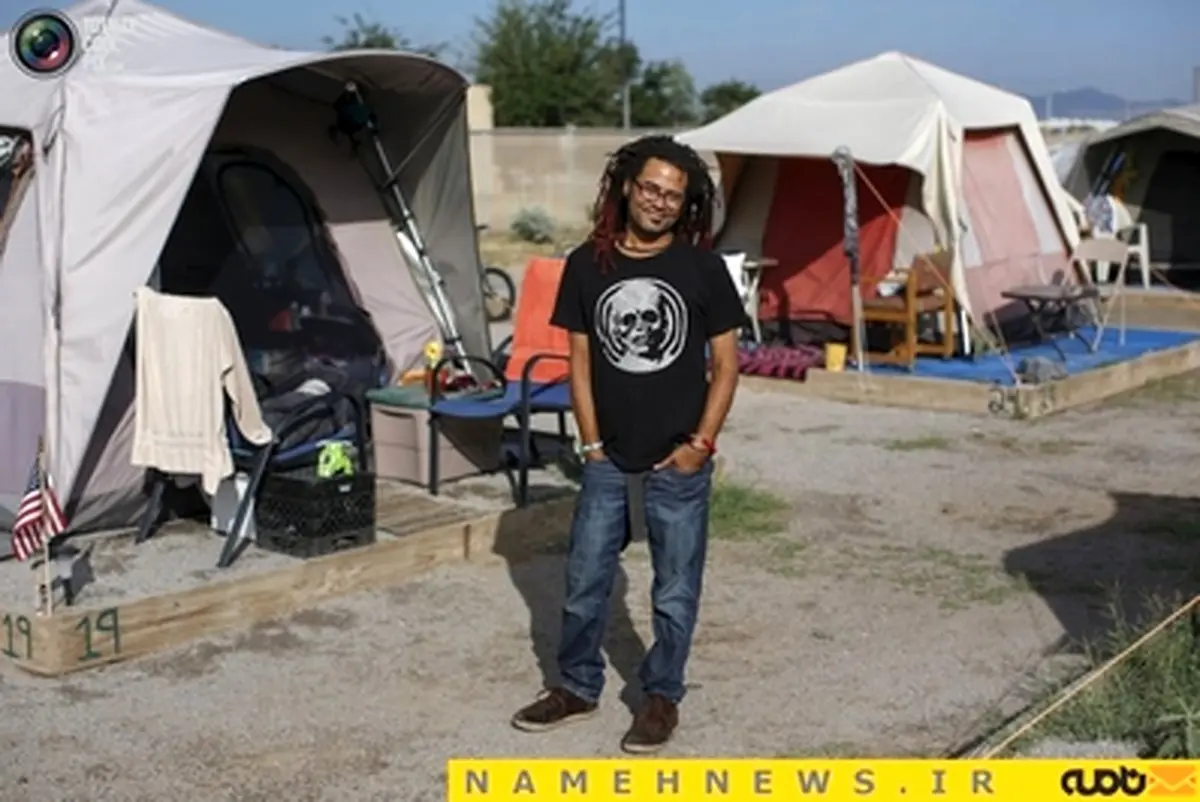 بی‌خانمان ‌های چادر نشین در آمریکا+تصاویر