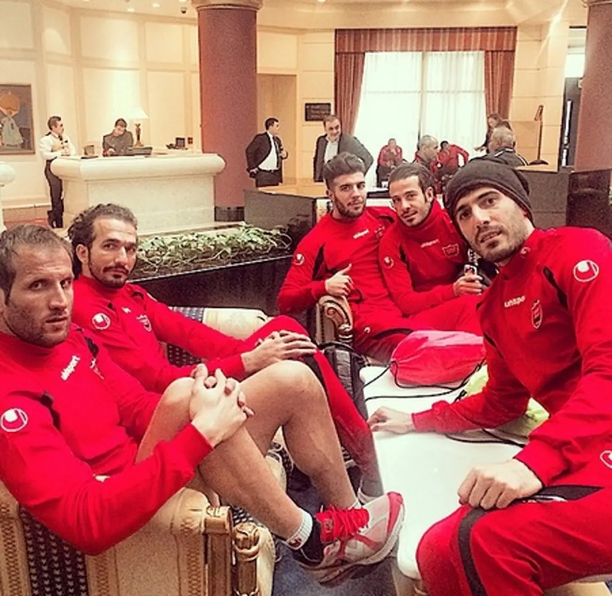 عکس/ پرسپولیسی‌ها در ازبکستان